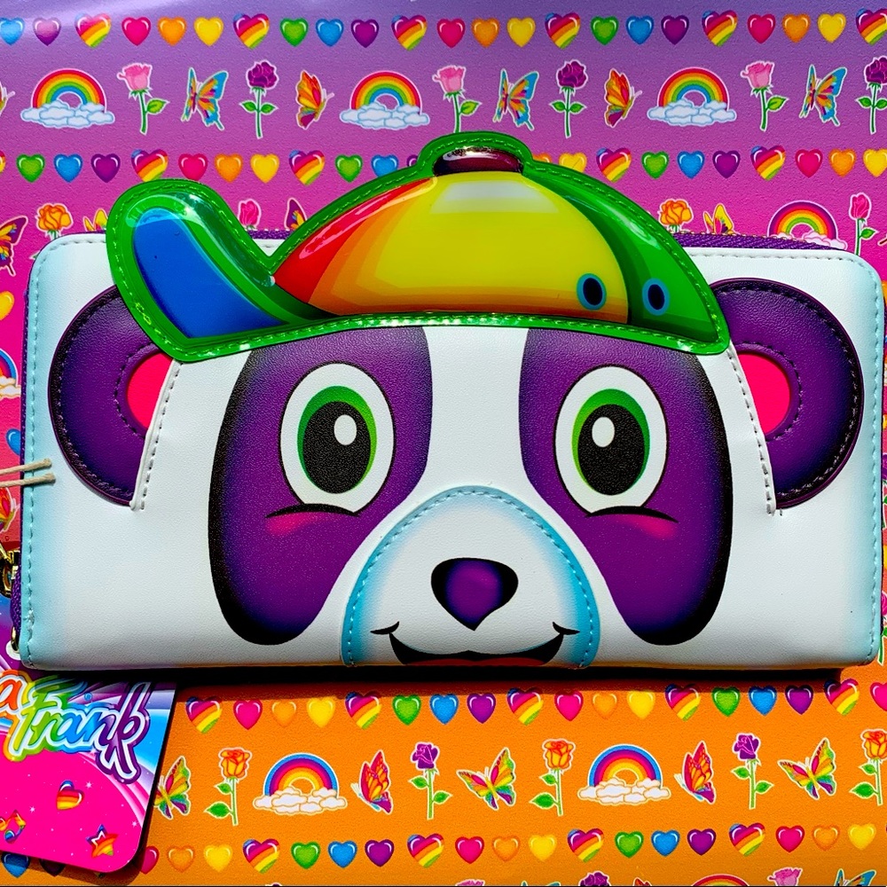 Lisa Frank x Loungefly PANDA PAINTER WRISTLET New with Tags